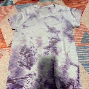 purple tie-dye Lululemon swiftly tech